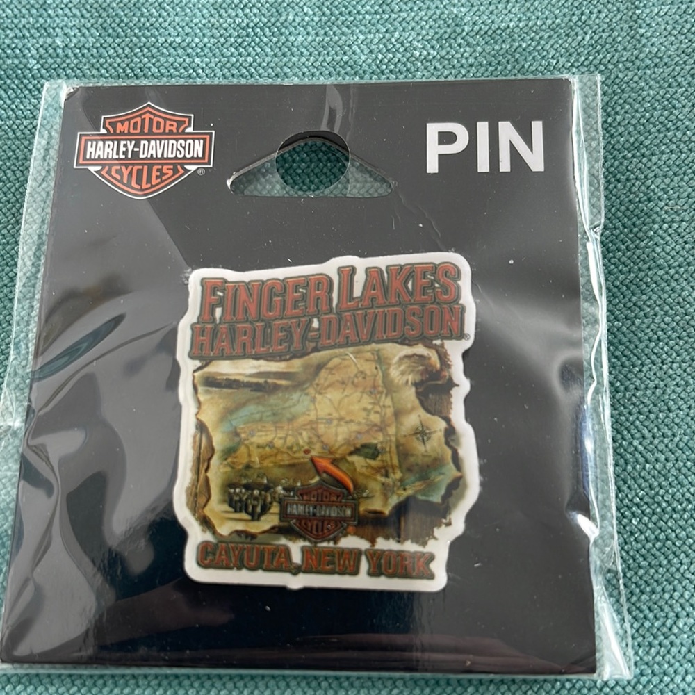 Harley Davidson pin from Finger Lakes, NY brand new